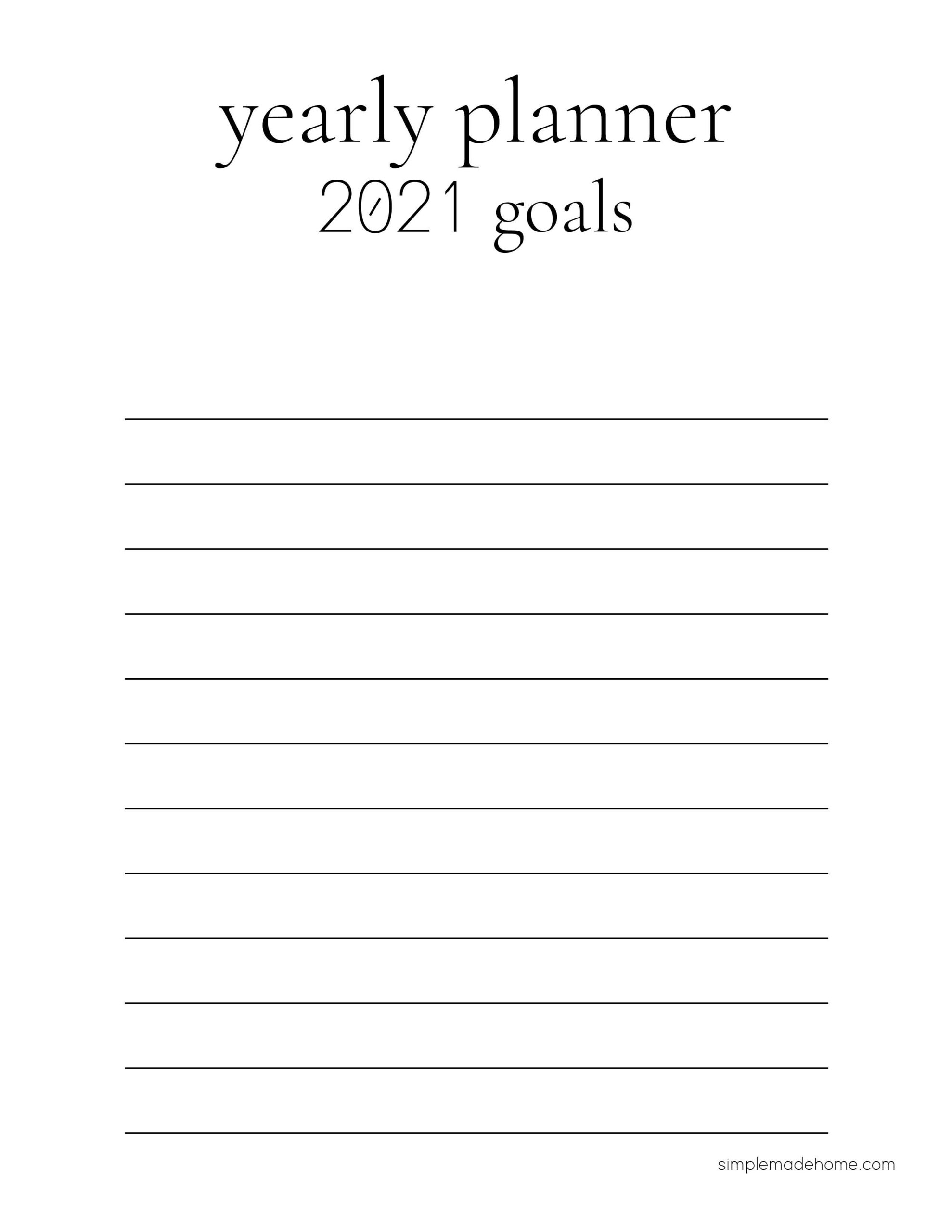 2021 Planner Sheets + my top tip for choosing a word for the year ...